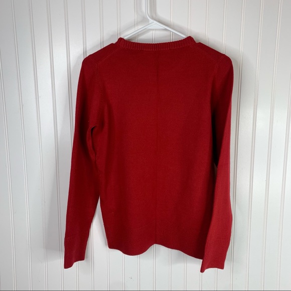 French Connection Bold Red Crew Neck Sweater - Picture 5 of 5
